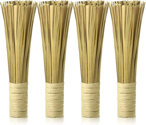 Vista 7 de Paquete de 2 cepillos Wok de 12 pulgadas para limpieza de bambú