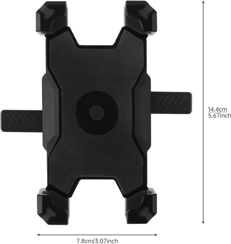 Vista 9 de Soporte universal para teléfono para bicicleta, compatible con teléfonos inteligentes de 4.7 a 6.8 pulgadas, ajustable, a prueba de golpes, fácil