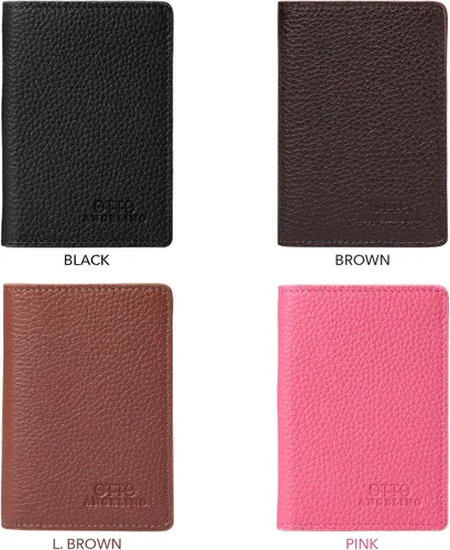 Vista 4 de Otto Angelino Cartera de piel plegable - Estilo pasaporte - identificación, tarjetas bancarias y efectivo, bloqueo RFID - Unisex