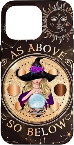 Vista 20 de iPhone 16 Witch Halloween Day - As Above - So Below Case