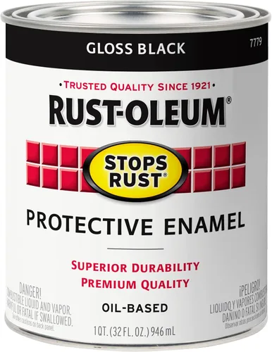 Vista 36 de Carbón gris brillante Rust-Oleum (7784502) contra el óxido 32 onzas, 7784502 Gris carbón brillante