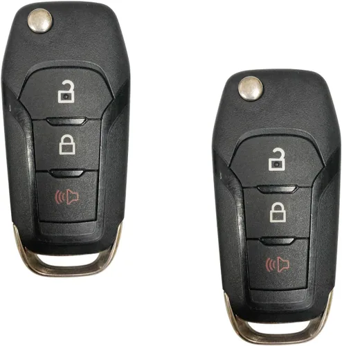 Vista 2 de Repuesto para 2015 - 2019 Ford F-150 F-250 350 Llavero remoto sin llave, llavero plegable 164-R8130 N5F-A08TAA; por AUTO KEY MAX (Par)
