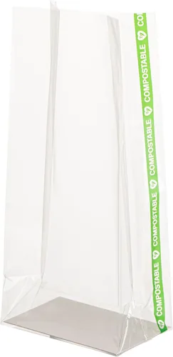 Vista 9 de Restaurantware Bag Tek - Bolsas al por menor de 2 x 1.5 x 5 pulgadas, 100 bolsas duraderas para dulces - Bolsas BOPP transparentes desechables