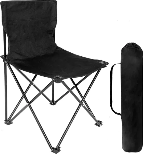 Vista 14 de YSSOA Reposapiés extraíble silla de camping reclinable, paquete de 1, color negro