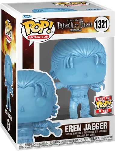 Vista 4 de Funko Pop! & Tee Attack on Titan - Eren con Marcas - M