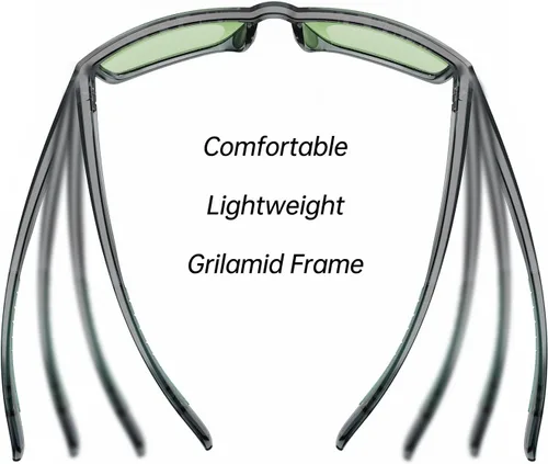 Vista 4 de ACBLUCE Lentes de sol deportivos polarizados para hombres y mujeres, ideales para conducir, pescar, béisbol y correr, marco irrompible TR90