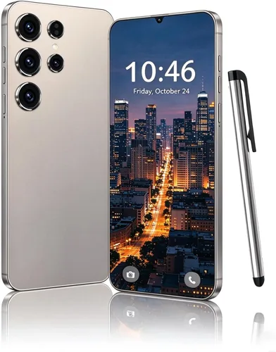Vista 10 de Teléfono desbloqueado C25 Ultra 6.5" FHD, Android 14 Teléfono Negro