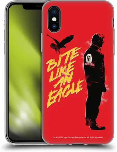 Vista 175 de Head Case Designs Funda de gel suave con licencia oficial de Cobra Kai Eagle Fang Logo Key Art compatible con Apple iPhone 7 Plus/iPhone 8 Plus