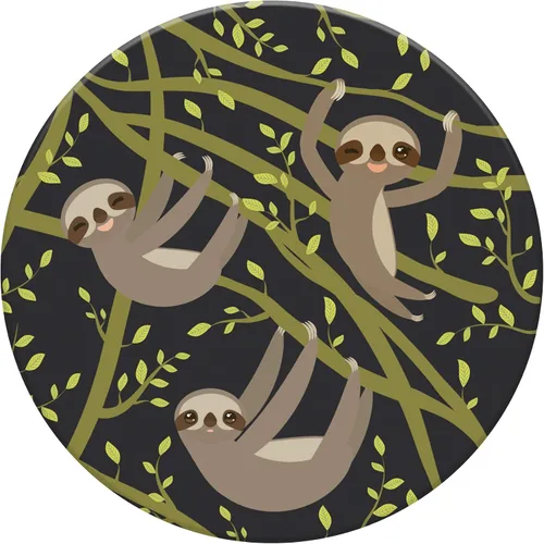 Vista 2 de PopSockets Agarre para teléfono con soporte expandible, agarre adhesivo - Sloths-A-Lot