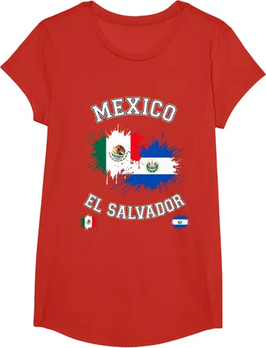 Vista 44 de Camiseta de recuerdo de la bandera vintage de El Salvador de México