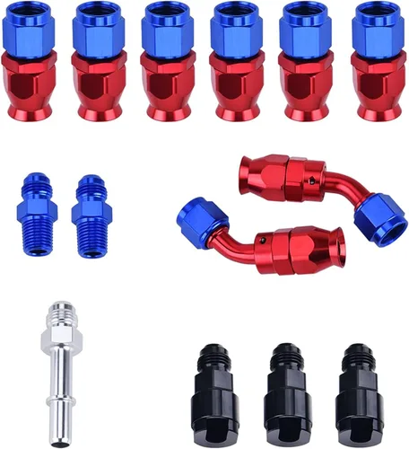 Vista 7 de 6AN 3/8" Kit de Ajuste de Línea de Combustible PTFE LS Swap EFI, Kit de Línea de Combustible PTFE de 25FT, Línea de Inyección de Combustible