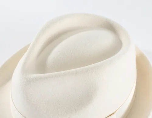 Vista 45 de Home Prefer Sombrero de invierno de fieltro de lana para hombre Sombrero de ala corta Fedora
