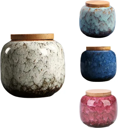 Vista 10 de Urna pequeña para cenizas humanas – Mini urna decorativa de cerámica para funeraria, urnas conmemorativas de 2.5 pulgadas para adultos, niños