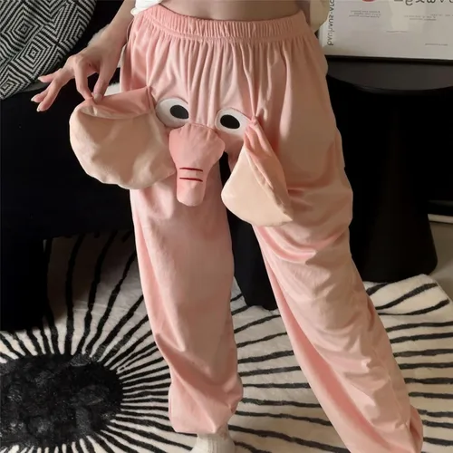 Vista 3 de Elefante Pijamas Hombres, Elefante Trunk Pijama Pantalones Hombres, Pijama De Elefante Para Hombres