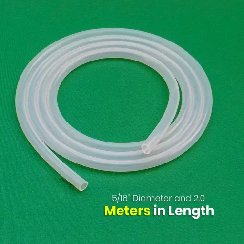 Vista 2 de HealthAndYoga Suministros de enema - Manguera de silicona - 6.6 ft