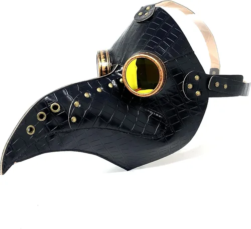 Vista 5 de Máscara de médico de la peste steampunk máscara de nariz larga para disfraz de Halloween, fiesta de cosplay