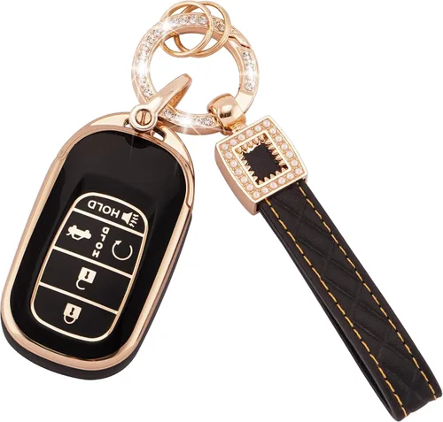 Vista 35 de EKALA Funda para llavero Volkswagen con llavero de cuero, 4 botones de TPU suave, compatible con Volkswagen Tiguan Atlas Passat Jetta Golf Alltrack