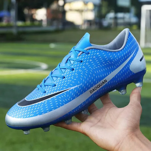 Vista 4 de HaloTeam Zapatos de fútbol para hombre tacos de fútbol de tierra firme para adultos atléticos al aire libre interior zapatos de entrenamiento