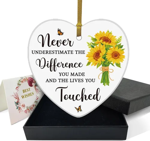 Vista 15 de REWIDPARTY Adorno floral de primo, placa de recuerdo para árbol de Navidad, regalo de graduación, cumpleaños, para mujeres y hombres, adorno