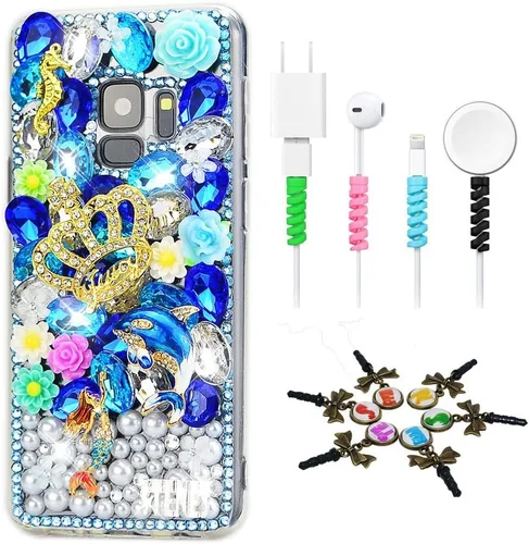 Vista 16 de Bling Case SSSGCDwCPSeries-41 - Funda con diseño 3D hecho a mano, 100 + cristales brillantes