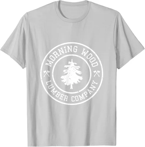 Vista 19 de Camiseta de madera de la mañana cómica Lumber Company Tee T-Shirt Negro