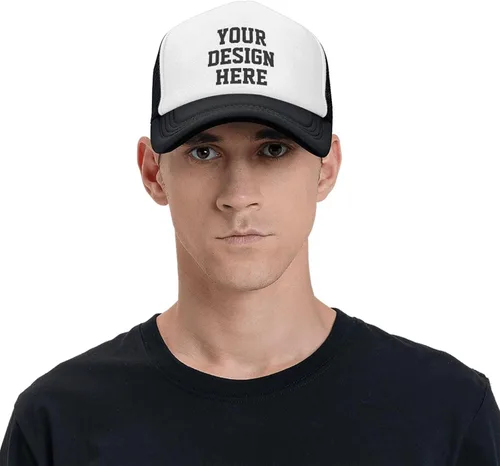 Vista 8 de Sombrero personalizado tu diseño aquí, sombrero personalizado diseña tu propio sombrero clásico para hombre y mujer camionero