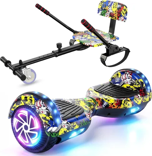 Vista 10 de LIEAGLE Hoverboard, All-Terrain Self-Balancing Scooter All Age Groups 01—6.5" Negro