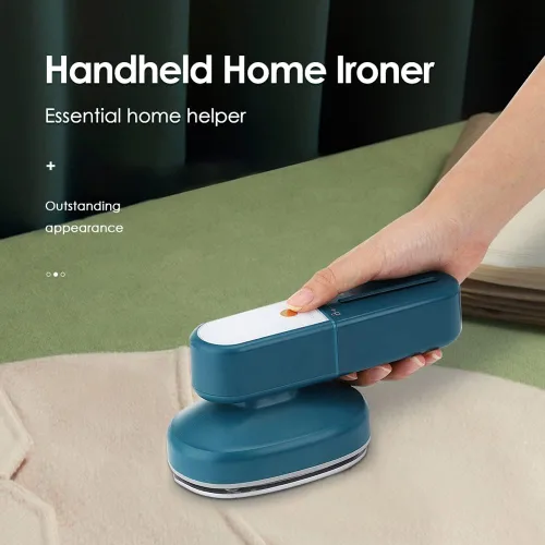 Vista 2 de Vaporizador de ropa de vapor de mano portátil para viajes en casa para planchar ropa planchado húmedo seco caliente máquina de planchar plegado mini