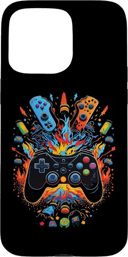 Vista 28 de iPhone 16 Gamer Aesthetic Graphic Gaming Video Games Boys Teens Kids Case