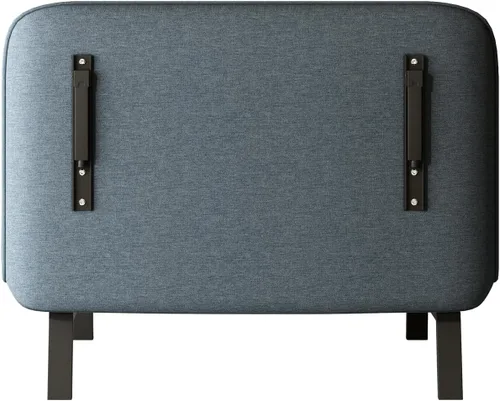 Vista 8 de BOJATU - Silla convertible de 39.4 pulgadas, sofá cama de tres pliegues con respaldo ajustable, diván de ocio con marco de acero resistente