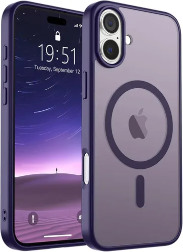 Vista 166 de SUPFINE Funda magnética para iPhone SE 2022 (3ª)/2020 (2ª), iPhone 8 (compatible con MagSafe) (protección contra caídas de grado militar), funda