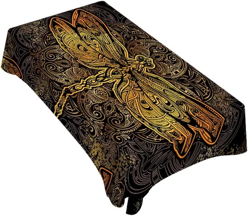Vista 28 de TKS MITLAN Mantel rectangular de vaca o caballo, 52 x 70 pulgadas, con manchas marrones, piel de animal, estampado de caballo de vaca, mantel