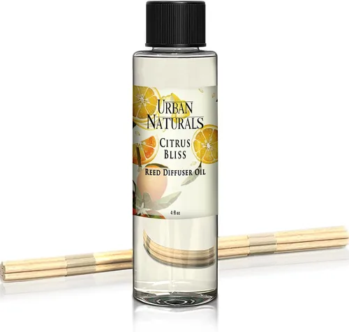 Vista 52 de Urban Naturals Recambio de aceite difusor de varillas ámbar y lavanda, lavanda relajante, ámbar cálido, aroma calmante para habitación, 4 onzas +