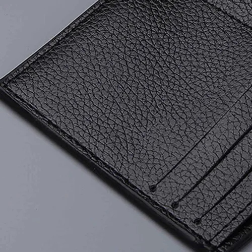 Vista 8 de Monedero versátil para hombre, billetera pequeña ultrafina, tarjeta corta, paquete de tarjeta, monedero vertical, negro, talla única (0dBZi9yHf)