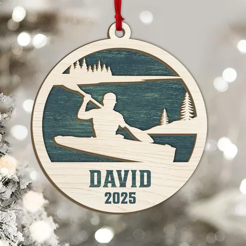 Vista 27 de Adorno personalizado de zapatillas de punta de ballet – Adorno de nombre de bailarín personalizado, adorno de madera cortado en capas de ballet