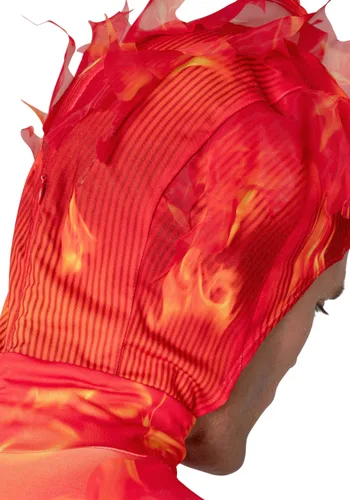 Vista 7 de Disfraz de Hombre Antorcha Humana de Los Cuatro Fantásticos para Hombre Multicolor