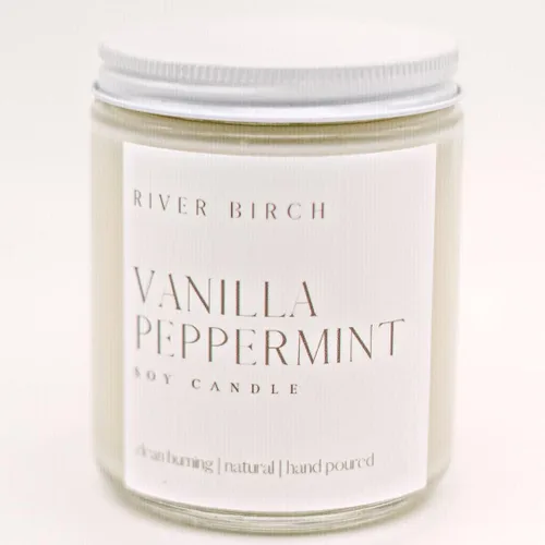 Vista 59 de River Birch Candles - Vela perfumada de almendra y miel Velas en tarro de ámbar de soja de primera calidad, totalmente naturales, no tóxicas, 8.5