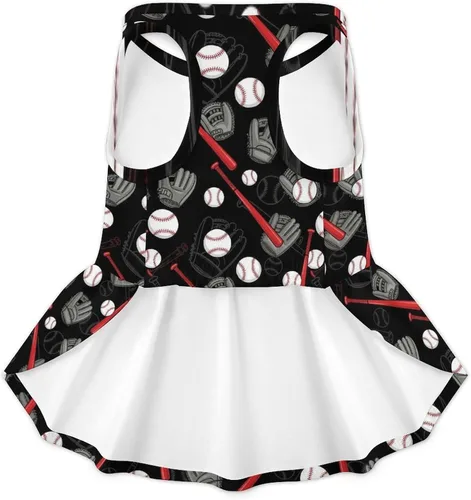 Vista 6 de Dog Dress for Medium Dogs (Baseball Gifts Art)