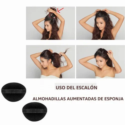Vista 3 de Juego de 27 piezas de peinado, herramientas de diseño de cabello, accesorios para el cabello, kit de herramientas de modelado de cabello