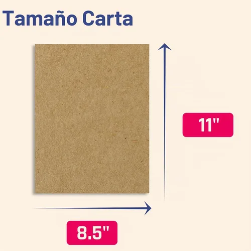 Vista 2 de Cartulina Kraft marrón pesada de 110 libras, cartulina gruesa y pesada, 40