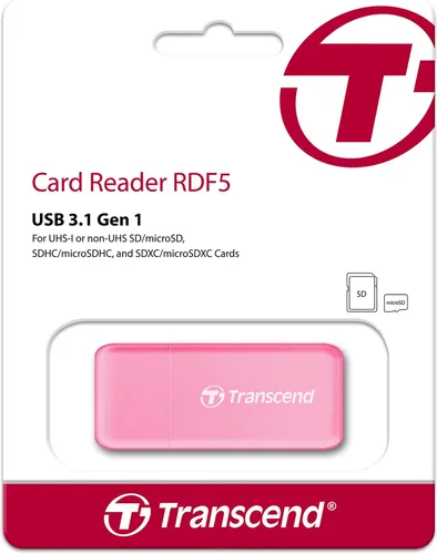 Vista 2 de Transcend RDF5, Rosado