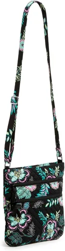Vista 3 de Vera Bradley - Bolsa cruzada para mujer, de algodón característico de la marca, con triple cremallera, hipster