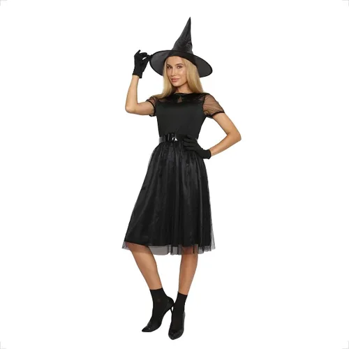 Vista 2 de Jason Party Disfraz de bruja malvada para mujer, vestido de cosplay de mago de Halloween