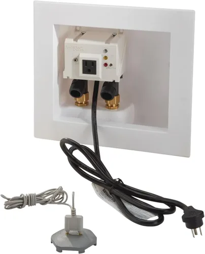 Vista 2 de Watts Serie A2C-SC Intelliflow 1/2" Válvula inteligente de cierre de agua para lavadora con sensor de fuga, adaptadores de entrada, sin caja