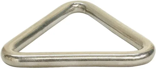 Vista 4 de 5 piezas de acero inoxidable 316 de grado marino 1/4 "x 2" anillo triangular soldado