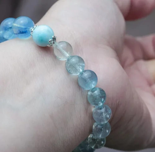 Vista 25 de Precious Gemstone Natural Crystal Healing Bracelet, Rutilated Quartz, Moonstone, Quartz Handmade Original Design Bracelet