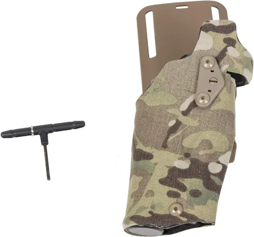 Vista 2 de ECOTRIC Funda táctica compatible con Glock 19/23 Cord Multi-Camo mano derecha