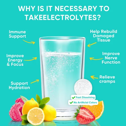 Vista 5 de Venture Pal Paquetes de electrolitos en polvo sin azúcar, mezcla de bebida para hidratación rápida y recuperación de fiestas, 5 vitaminas y 7