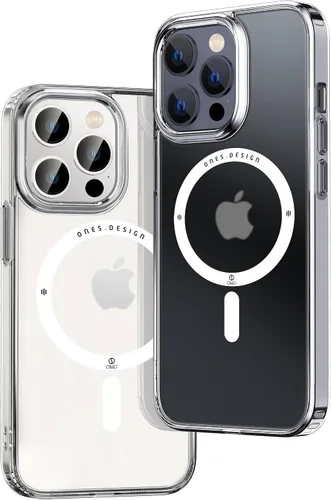 Vista 52 de ONES Funda delgada transparente para iPhone 8 Plus/7 Plus, PC + TPU híbrido, protección contra caídas de grado militar [antiamarillamiento], funda