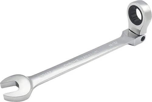 Vista 13 de Llave combinada de trinquete de cabeza flexible de 1 pulgada SAE 72 dientes de 12 puntos de trinquete de caja de trinquete herramientas de llave
